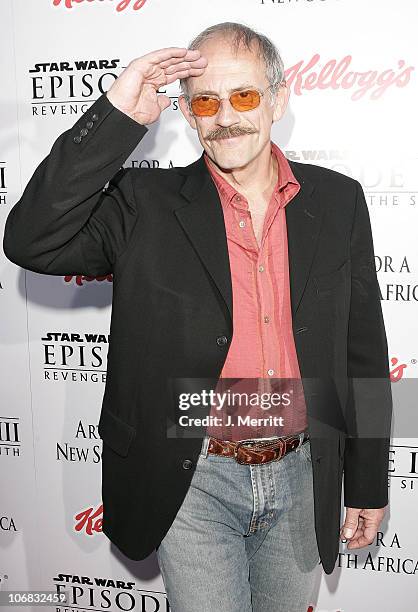 Christopher Lloyd during "Star Wars: Episode III, Revenge of The Sith" Premiere to Benefit Artists for a New South Africa Charity - Arrivals at Mann...