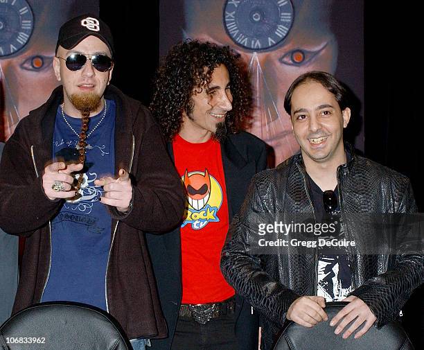 Shavo Odadjian, Serj Tankian, and Daron Malakian of System Of A Down