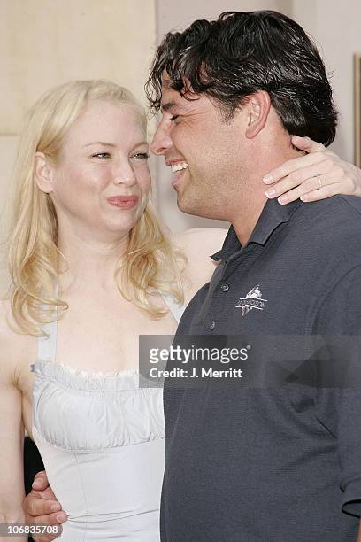 Renee Zellweger and Brother Drew Zellweger during Renee Zellweger Honored with a Star on the Hollywood Walk of Fame for Her Achievements in Film at...