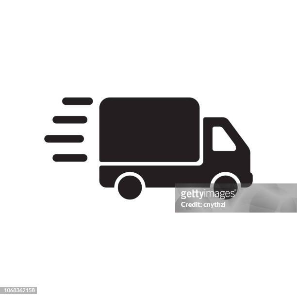 delivery icon - truck stock illustrations