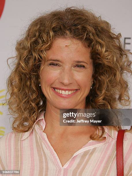Nancy Travis during Elizabeth Glaser Pediatric AIDS Foundation 2005 "A Time For Heroes" Celebrity Carnival - Arrivals in Los Angeles, California,...