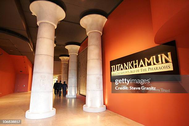 Entrance To The Tutankhamun And The Golden Age Of The Pharaohs Exhibition