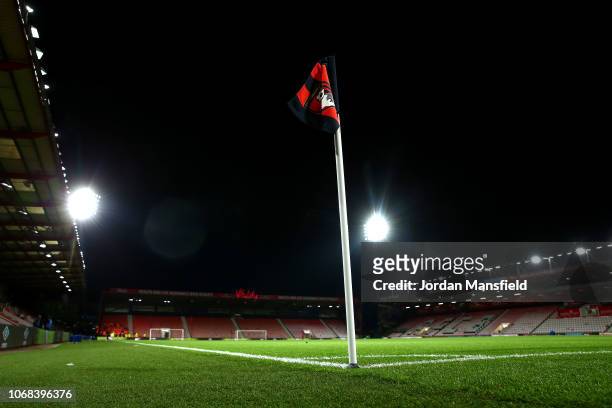General view inside the stadium prior to the Premier League match between AFC Bournemouth and Huddersfield Town at Vitality Stadium on December 4,...