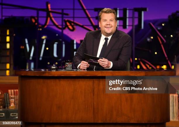 Rosamund Pike and Zlatan chat James Corden during "The Late Late Show with James Corden," Airing Wednesday, October 24th, 2018 On The CBS Television...