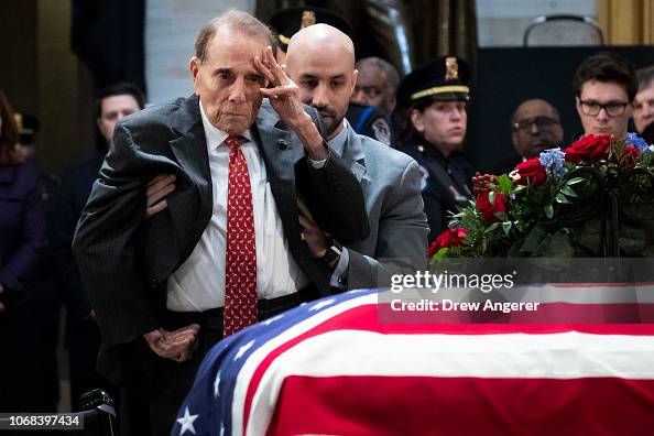 President George H.W. Bush Lies In State At U.S. Capitol