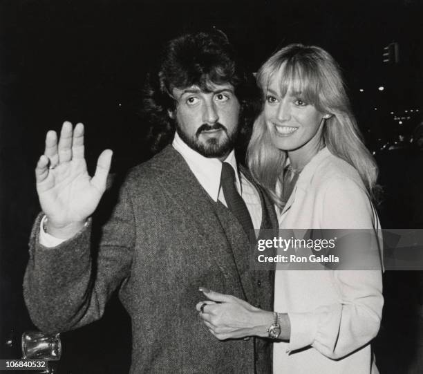 Sylvester Stallone and Susan Anton during Sylvester Stallone Sighting at the Regency Hotel in New York City - November 25, 1979 at Regency Hotel in...