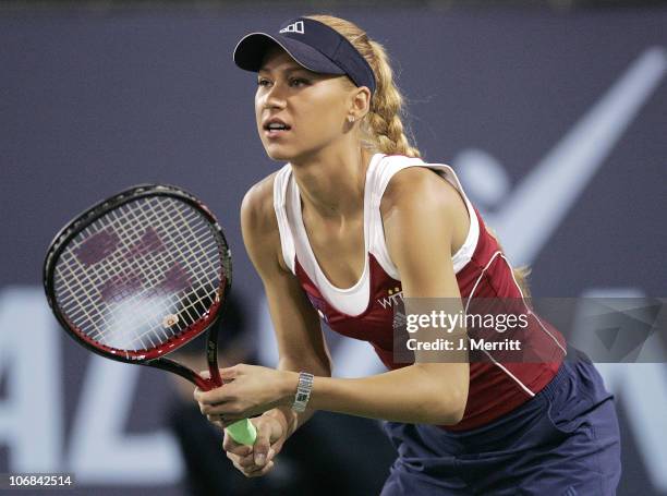 Anna Kournikova during Anna Kournikova and the Sacramento Capitals Play the Newport Beach Breakers in the World Team Tennis Pro League at Hyatt...
