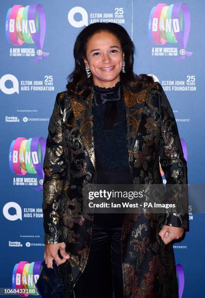 Isabel Dos Santos attending the Gala Night for Take That's The Band musical, in association with the Elton John AIDs Foundation, held at the...