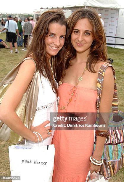 Emma Werner and Alyssa Shelasky during Super Saturday 8 - The World Famous Designer Garage Sale Benefiting The Ovarian Cancer Research Fund Hosted by...