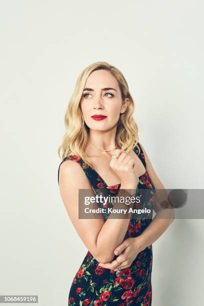 Actress Emily Blunt is photographed for People Magazine on July 25, 2017 at D23 Expo in Los Angeles, California.