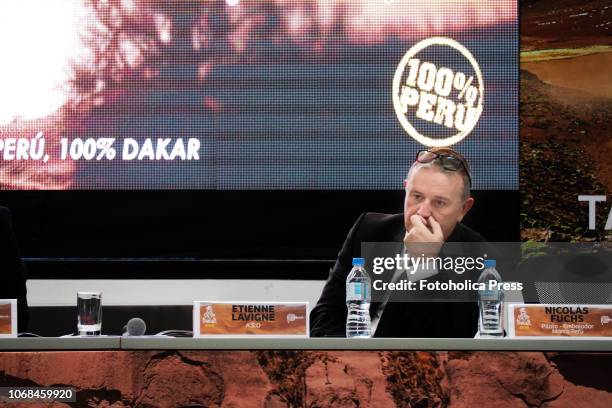 Etienne Lavigne director of the Rally in the launching of the Dakar 2019. The 5,000 km race runs this year 100% in Peru.