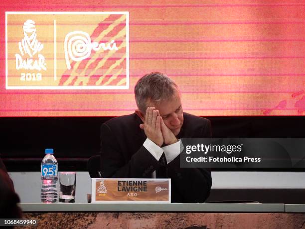 Etienne Lavigne director of the Rally in the launching of the Dakar 2019. The 5,000 km race runs this year 100% in Peru.