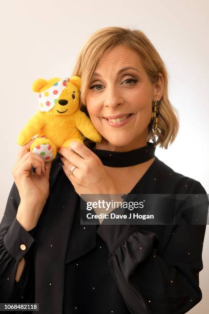 Mel Giedroyc backstage at BBC Children In Need's 2018 appeal night at Elstree Studios on November 16, 2018 in Borehamwood, England.