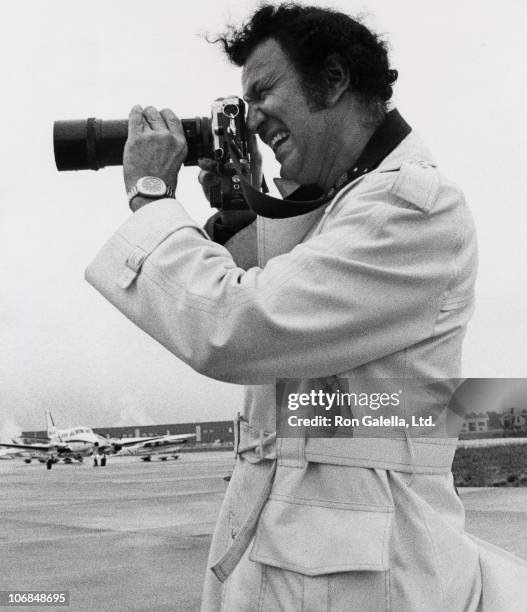 Ron Galella during Ron Galella's Car Sighting Outside Philadelphia International Airport - June 25, 1974 at Philadelphia International Airport in...