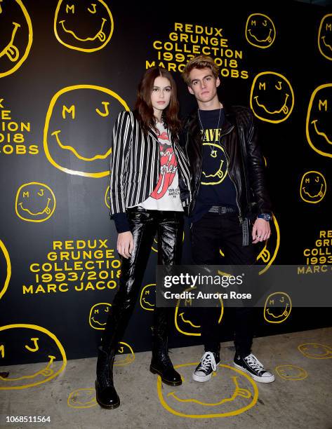 Kaia Gerber and Presley Gerber attend Marc Jacobs, Sofia Coppola & Katie Grand Celebrate The Marc Jacobs Redux Grunge Collection And The Opening Of...