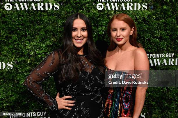 Claudia Oshry and Jackie Oshry attend The Points Guy Awards on December 4, 2018 in New York City.