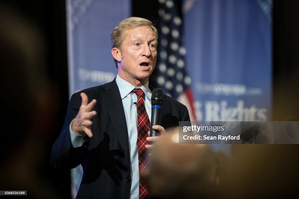 Anti-Trump Billionaire Tom Steyer Holds Event In Charleston, South Carolina
