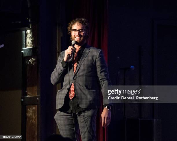 Comedian T.J. Miller performs at City Winery on December 4, 2018 in New York City.
