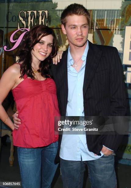 Sophia Bush and Chad Michael Murray during People's Liberation, Warner Bros. Pictures, and Kitson Celebrate Horror Thriller "House Of Wax" - Arrivals...