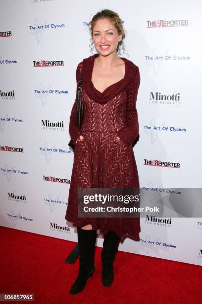 Rebecca Gayheart during The Art of Elysium Presents Russel Young "fame, shame and the realm of possibility" Hosted by Balthazar Getty and Joaquin...