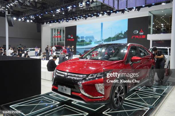 Mitsubishi's 'Eclipse Cross' is showed at Guangzhou International Automobile Exhibition 2018 on November 16, 2018 in Guangzhou, China. Guangzhou...