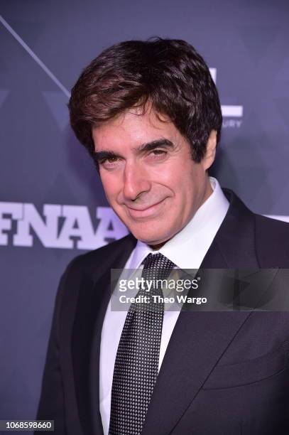 Magician David Copperfield attends the 2018 Footwear News Achievement Awards at IAC Headquarters on December 4, 2018 in New York City.
