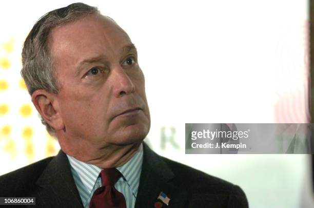 Michael Bloomberg, Mayor of New York City during Wynton Marsalis Announced as Special Guest for the 2006 New Year's Eve Celebration in Times Square...
