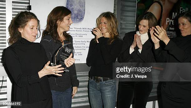 Nicole Holofcener, director of "Friends with Money", Catherine Keener, Jennifer Aniston, Joan Cusack, and Frances McDormand