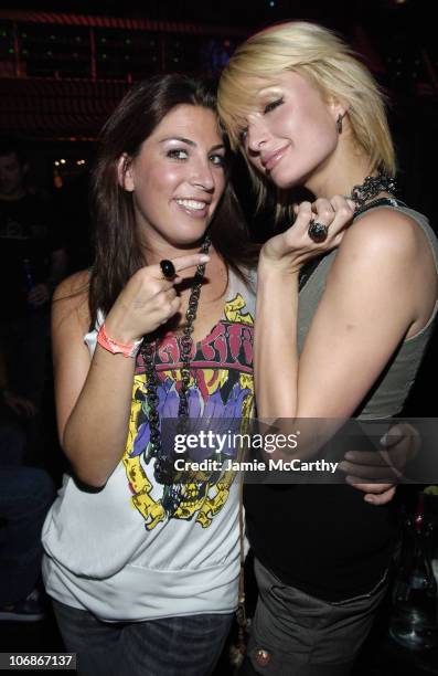 Jessica Meisels and Paris Hilton during 2006 Park City - Blender and Tao Present a Live Performance by Damien Marley Hosted By Paris Hilton at Harry...