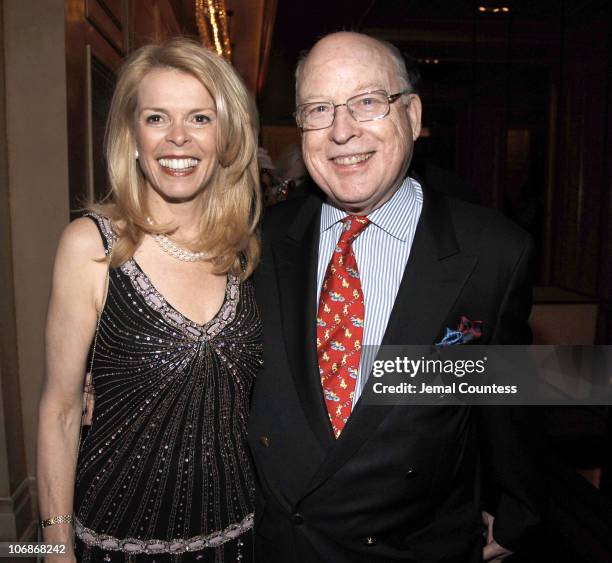 Betsy McCaughey and Peter Trent during Private Dinner in Honor of Cate Blanchett Celebrating the Sydney Theatre Company Production of "Hedda Gabler"...