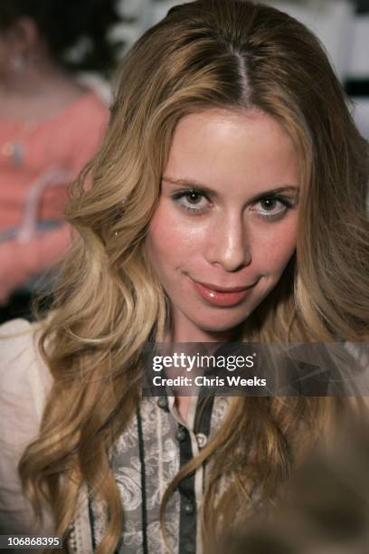 Tara Lipinski front row at Morphine Generation Fall 2006