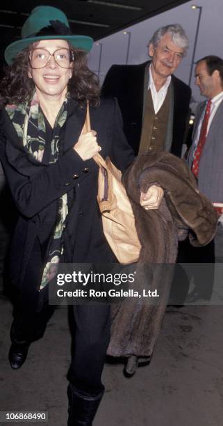 Dixie Carter and Hal Holbrook during Dixie Carter and Hal Holbrook Sighting at Los Angeles International Airport - January 17, 1993 at Los Angeles...