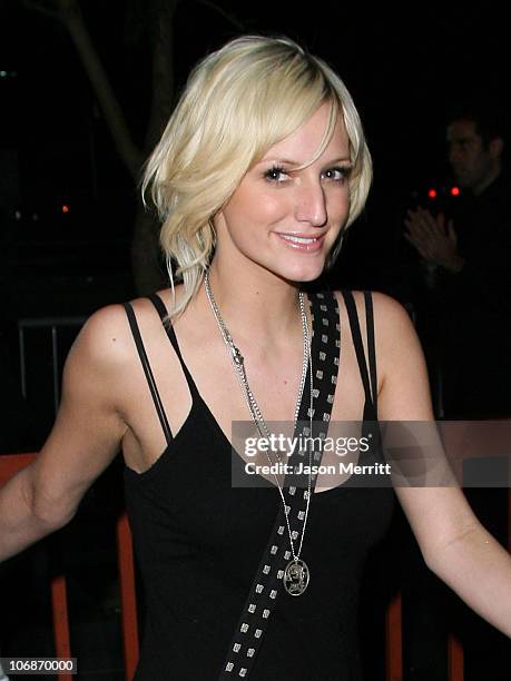 Ashlee Simpson during Rolling Stone/Verizon Wireless Pre-GRAMMY Concert with Kanye West - Arrivals at Spider at Avalon in Los Angeles, California,...