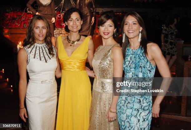 Cristina Cuomo, Minnie Driver, Jill Hennessy, and Zani Gugelmann