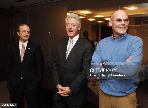Paul Begala, Former President Bill Clinton and James Carville