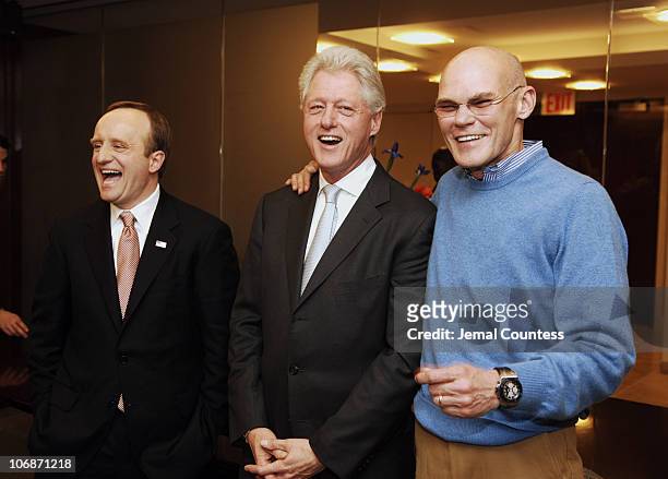 Paul Begala, Former President Bill Clinton and James Carville