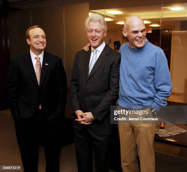 Paul Begala, Former President Bill Clinton and James Carville