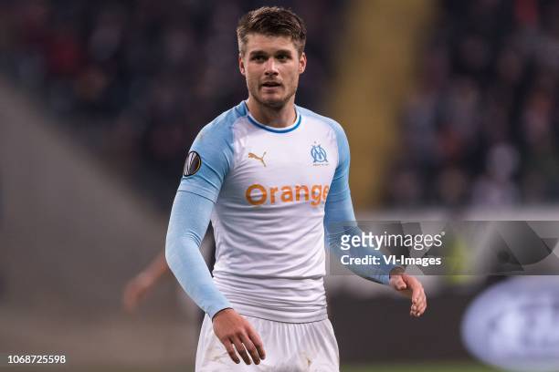 Duje Caleta Car of Olympique Marseille during the UEFA Europa League group H match between Eintracht Frankfurt and Olympique de Marseille at the...