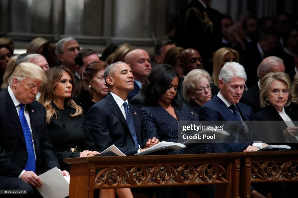 State Funeral Held For George H.W. Bush At The Washington National Cathedral