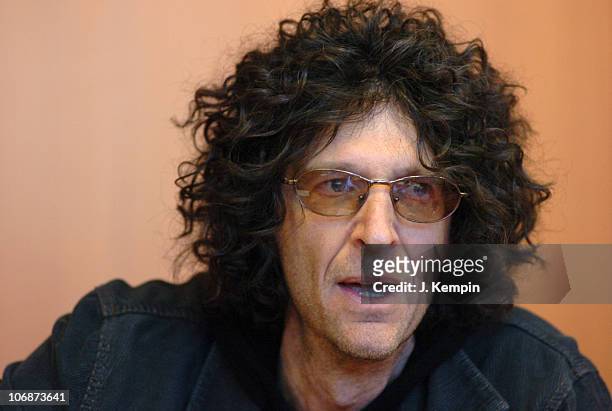 Howard Stern during Howard Stern Press Conference to Discuss Lawsuit with Broadcasting Giant CBS - February 28, 2006 at 7 Times Square in New York...