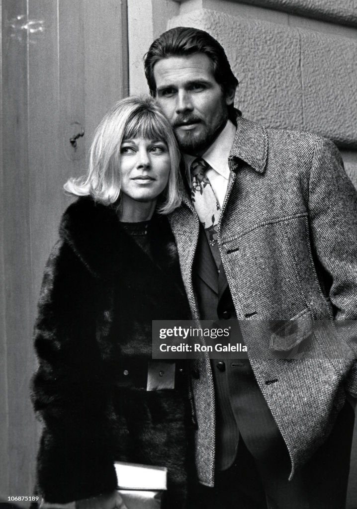 Jane Cameron Agee and James Brolin during James Brolin and Jane... News