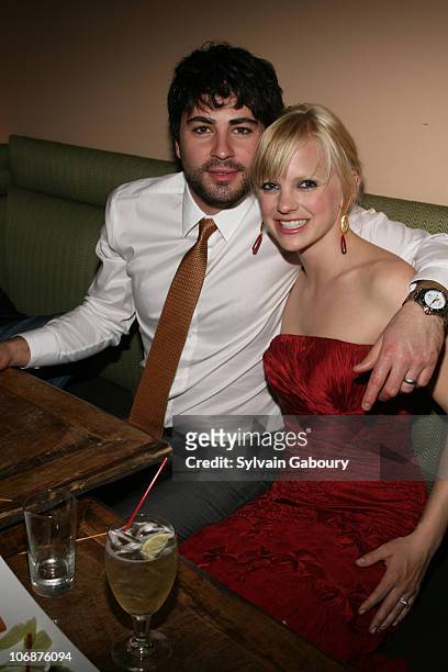 Anna Faris and husband Ben Indra during Dimension Films' "Scary Movie 4" inside afterparty at Providence in New York, New York, United States.