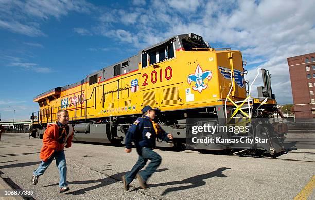 The Union Pacific No. 2010 Boy Scouts of America 100th Anniversary Locomotive concluded its two-day visit at Union Station on Sunday November 14,...