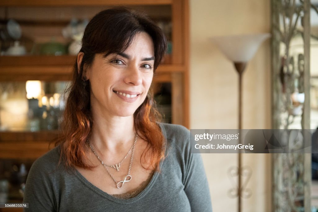 Portrait of a mature Brazilian woman smiling