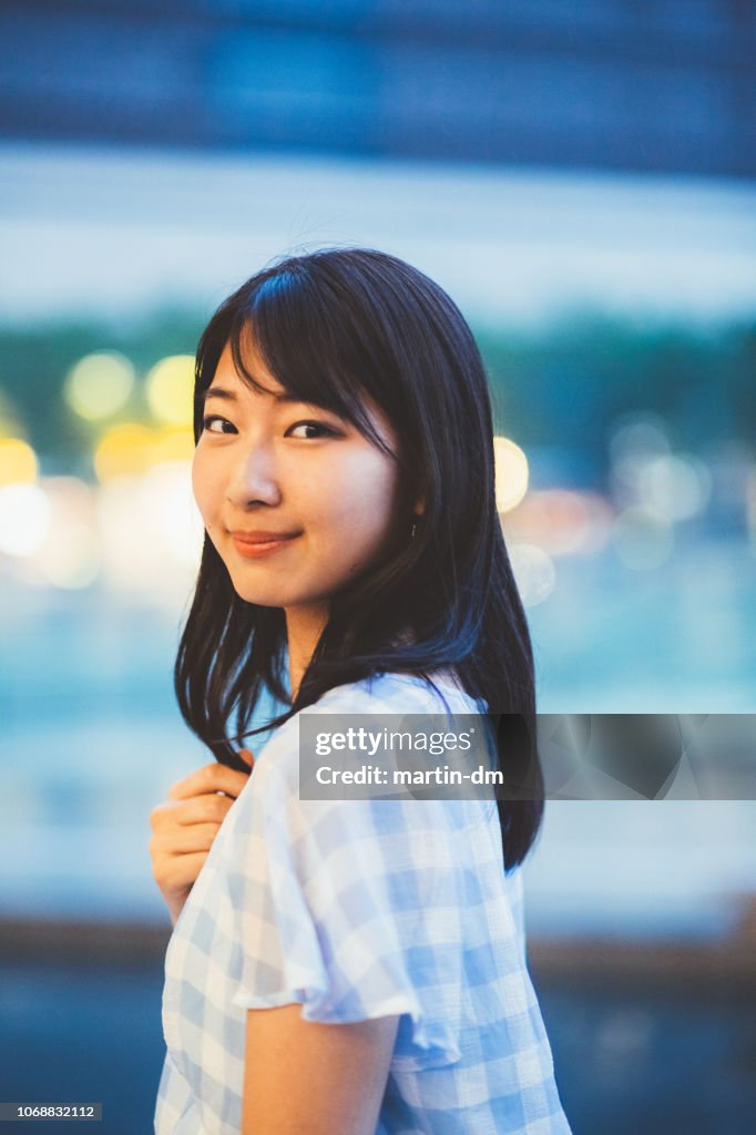 Portrait of young japanese woman