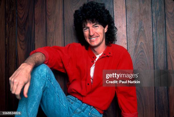 Kevin Cronin of REO Speedwagon at the Rosemont Horizon in Rosemont, Illinois, January 19, 1985.