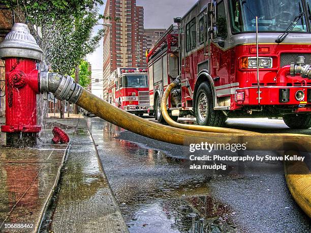 lifelines - fire truck stock pictures, royalty-free photos & images