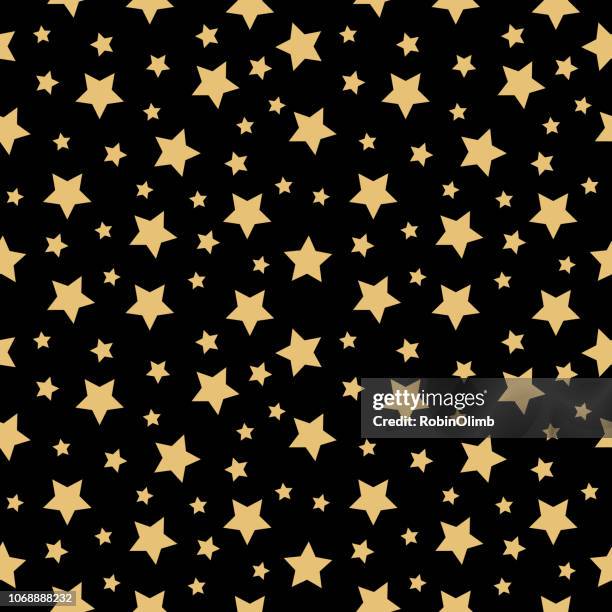 gold little stars seamless pattern - star pattern stock illustrations