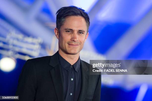 Mexican actor Gael Garcia Bernal attends the 17th Marrakech International Film Festival on December 5, 2018 in Marrakech.