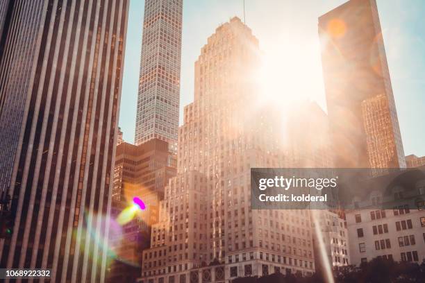 midtown manhattan as seen from central park in new york - park avenue stock pictures, royalty-free photos & images